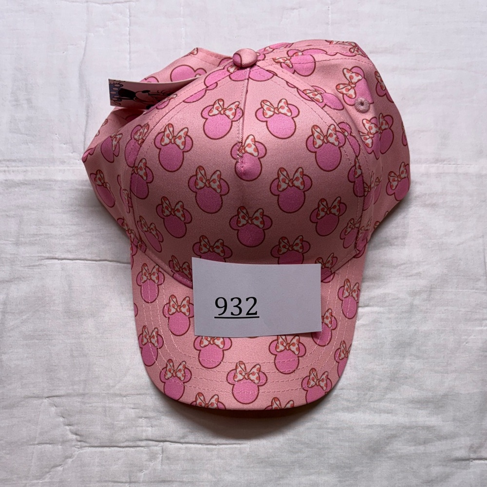 Disney Minnie Mouse Girls Pink All Over Print Baseball Cap Hat New‎ NWT - Picture 10 of 10